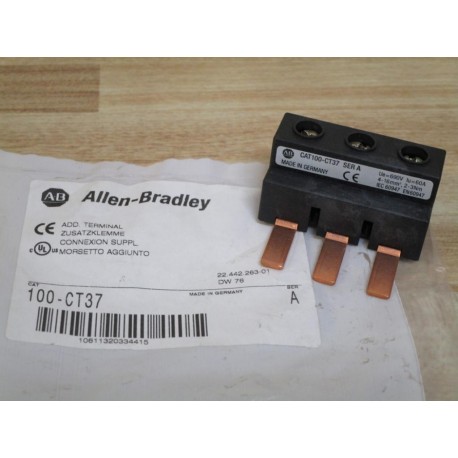 Allen Bradley 100-CT37 Terminal 100CT37