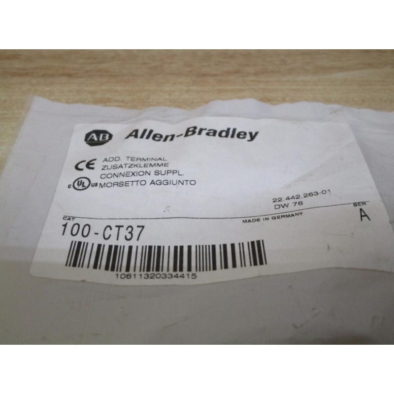 Allen Bradley 100-CT37 Terminal 100CT37 - Mara Industrial