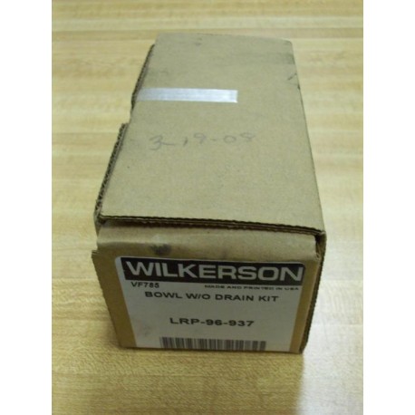Wilkerson LRP-96-937 Bowl WO Drain Kit LRP96937
