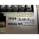 Gemco 1988S-10-X Quik-Set II Control Panel No Key - Used