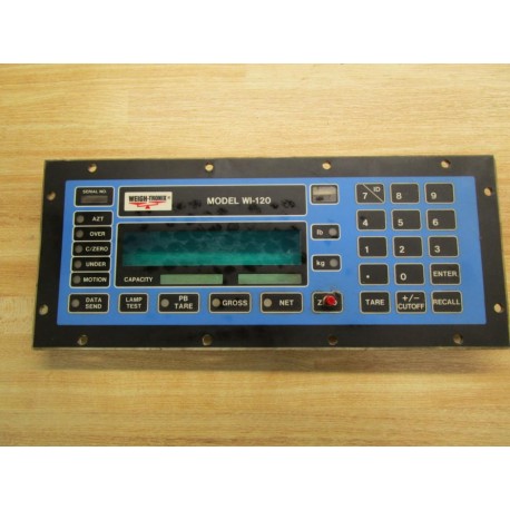 Weigh-Tronix WI-120 Indicator Scale Display WI120 KeyboardDisplay Only - Used