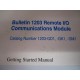 Allen Bradley 74001-002-01 Getting Started Manual 74001-002-01(D) - Used