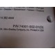 Allen Bradley 74001-002-01 Getting Started Manual 74001-002-01(D) - Used