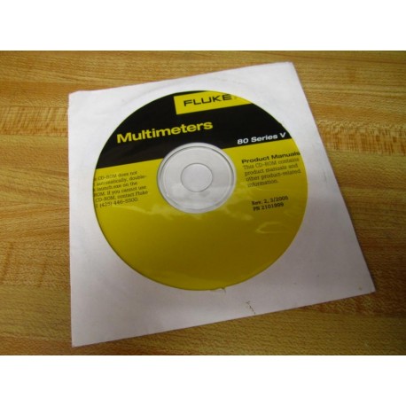 Fluke 2101999 Multimeters 80 Series V CD-Rom - New No Box