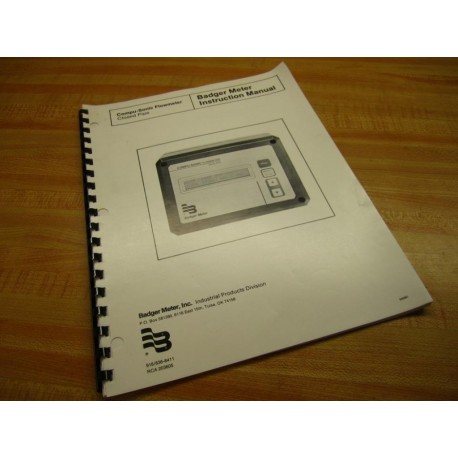 Badger Meter RCA-203605 Badger Meter Instruction Manual 940891 - Used