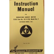 Victoreen 720-2 Manual 7202 - Used
