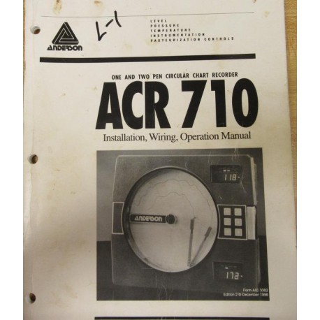 Anderson ACR-710 Manual ACR710 - Used