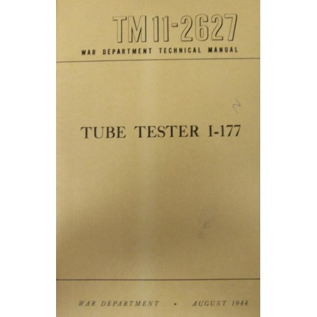 War Department TM11-2627 Manual Circa August 1944 - Used