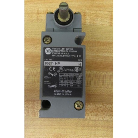 Allen Bradley 802T-HP Limit Switch 802THP Series H - Used