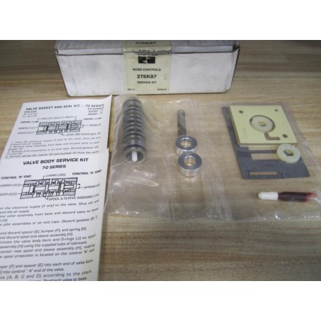 Ross 276K87 Valve Service Kit WO Black O-Rings