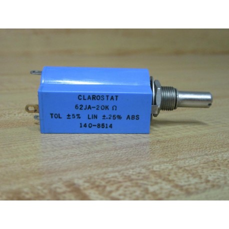 Clarostat 62JA-20K Potentiometer 62JA20K - New No Box