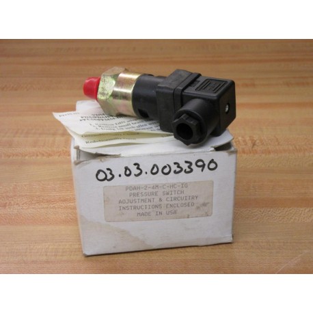 Gems PDAH-2-4M-C-HC Pressure Switch PDAH24MCHCIG