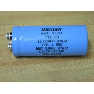 Mallory CG113U016U4C Capacitor - New No Box