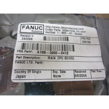 Fanuc A16B-3200-0412 Circuit Board