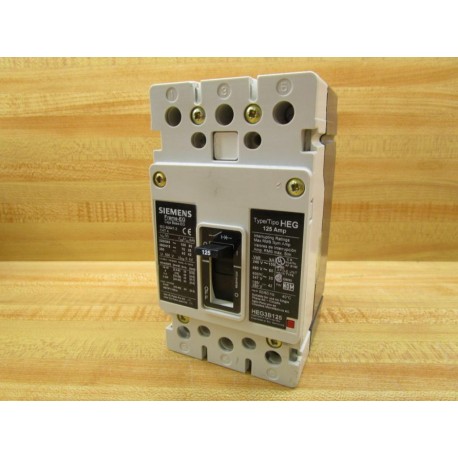 Siemens HEG3B125 Circuit Breaker HEG3B125L - Used