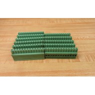 Phoenix MVSTBR-2.5-5.08 Block MVSTBR25508 Green 14 Pin (Pack of 11) - New No Box