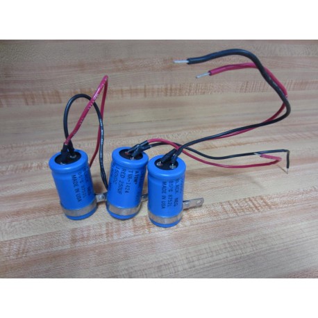 Sprague TVA-1424 Capacitor Red 250 UF 150VDC (Pack of 3) - New No Box