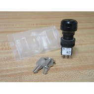 Idec HA1K-2C2B Contact DPDT Key Switch