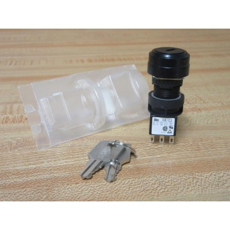 Idec HA1K-2C2B Contact DPDT Key Switch