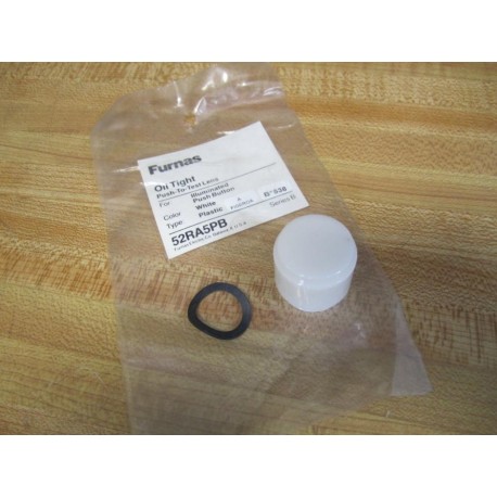 Furnas 52RA5PB Oil Tight Push-To-Test Plastic Lens (Pack of 5)