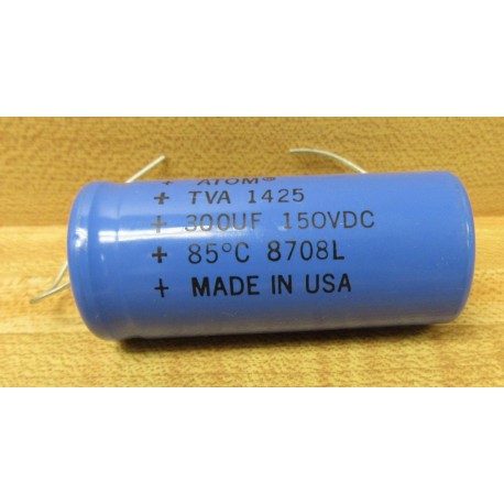 Sprague TVA-1425 Capacitor TVA1425 300UF 150VDC Blue - New No Box