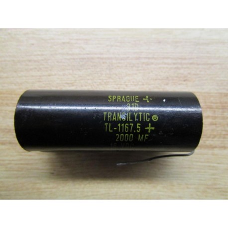 Sprague 31D Capacitor 2000 MF 16VDC - New No Box