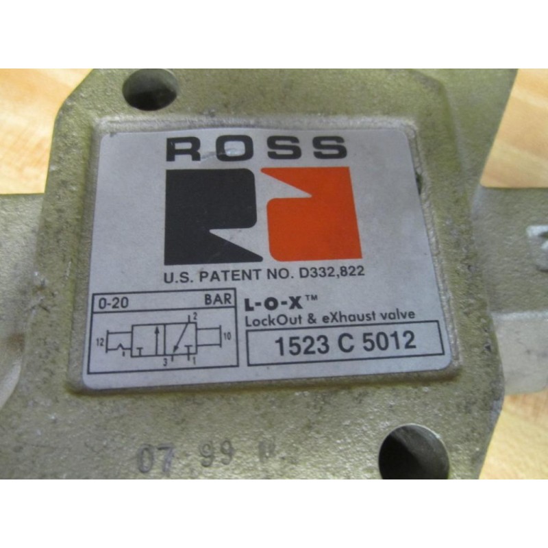 ROSS L-O-X  LOCKOUT & EXHAUST VALVE 1523 C 5012 