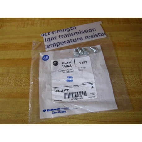 Allen Bradley 1494U-K31 Hardware Kit 1494UK31