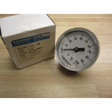 Ashcroft 25W1005-H-02B-100 Pressure Gauge 25W1005-H-02B