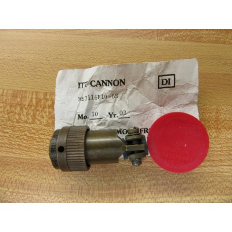 ITT Cannon Electric MS3116F10-6S Circular Connector MS3116F106S