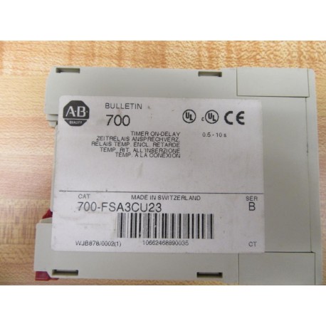 Allen Bradley 700-FSA3CU23 Relay 700FSA3CU23 - Used