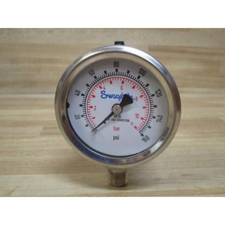 Swagelok 0-160psi Pressure Gauge  0-11bar - New No Box