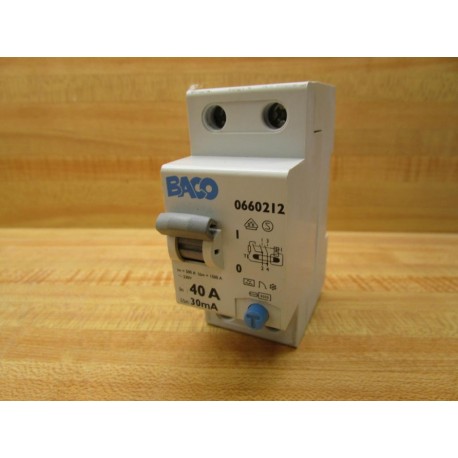 Baco 0660212 Circuit Breaker - Used