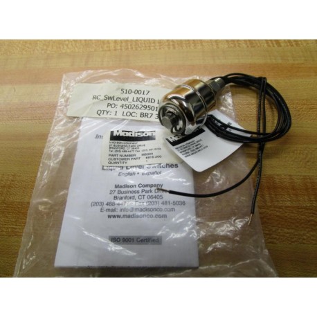 Madison Company M5000 Liquid Level Switch 240VAC