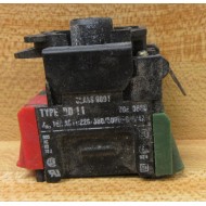 Square D 9001-DD11 Contact Block 9001DD11 - Used