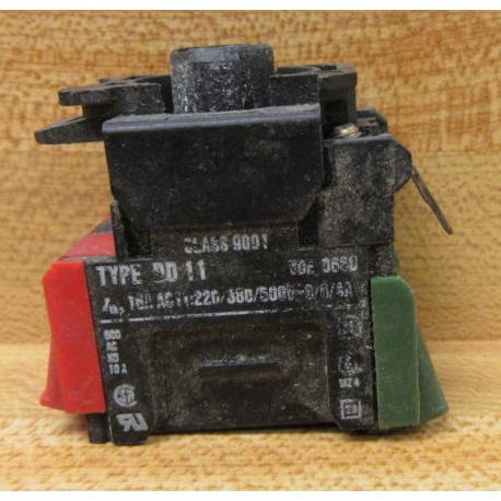 Square D 9001-DD11 Contact Block 9001DD11 - Used