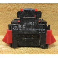 Square D 9001-DK02 Contact Block 9001DK02 - Used