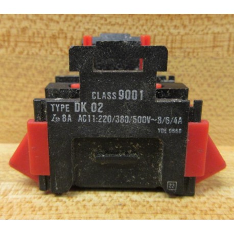 Square D 9001-DK02 Contact Block 9001DK02 - Used