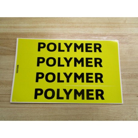 Lab Safety Supply 100158B Polymer Sign - New No Box