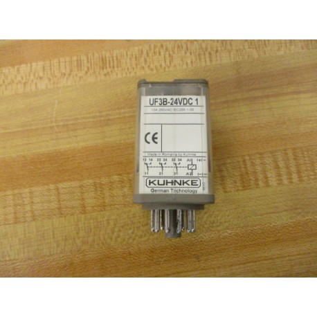 Kuhnke UF3B-24VDC 1 Relay UF3B24VDC1 - New No Box