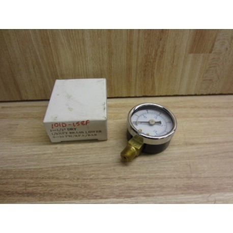 101D-158F Gauge 101D158F 0-30PSI 18" NPT 1-12"