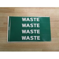 Lab Safety Supply 7050B Waste Sign - New No Box