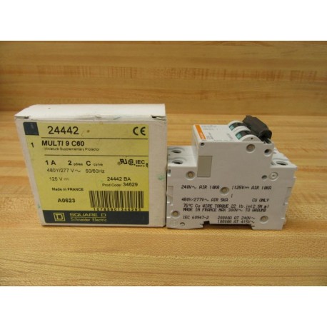 Square D 24442 Merlin Gerin Breaker 1A GM24442 Schneider