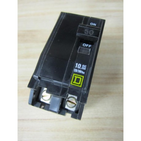 Square D QOB-120240 Circuit Breaker 50 Amp - Used