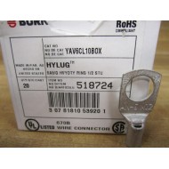 Burndy YAV6CL10BOX Ring Lug AN6M12 518724 (Pack of 20)