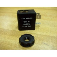 ARO 116218-33 Solenoid Coil 11621833 With Nut - New No Box