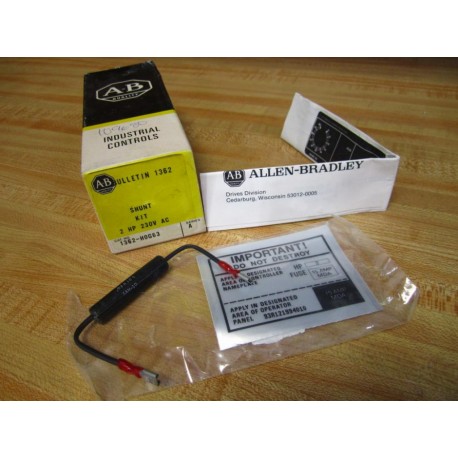 Allen Bradley 1362-H0G63 Shunt Kit 1362-HOG63 Series A