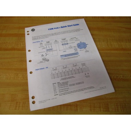 Allen Bradley 188747 Quick Start Guide For 1336 Plus II 188747 (05) - Used