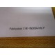 Allen Bradley 40072-090-01 SLC Modular Processors Installation (A) - Used