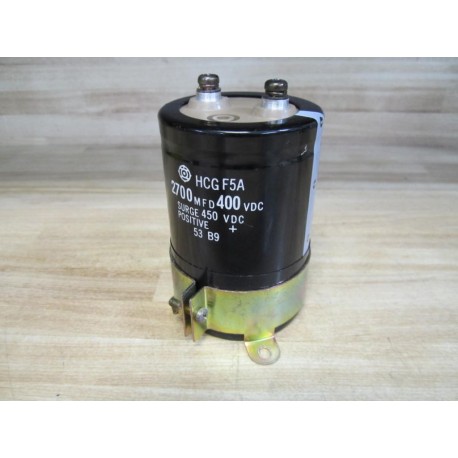 Hitachi HCG F5A Capacitor HCGF5A 2700MFD 400VDC - New No Box